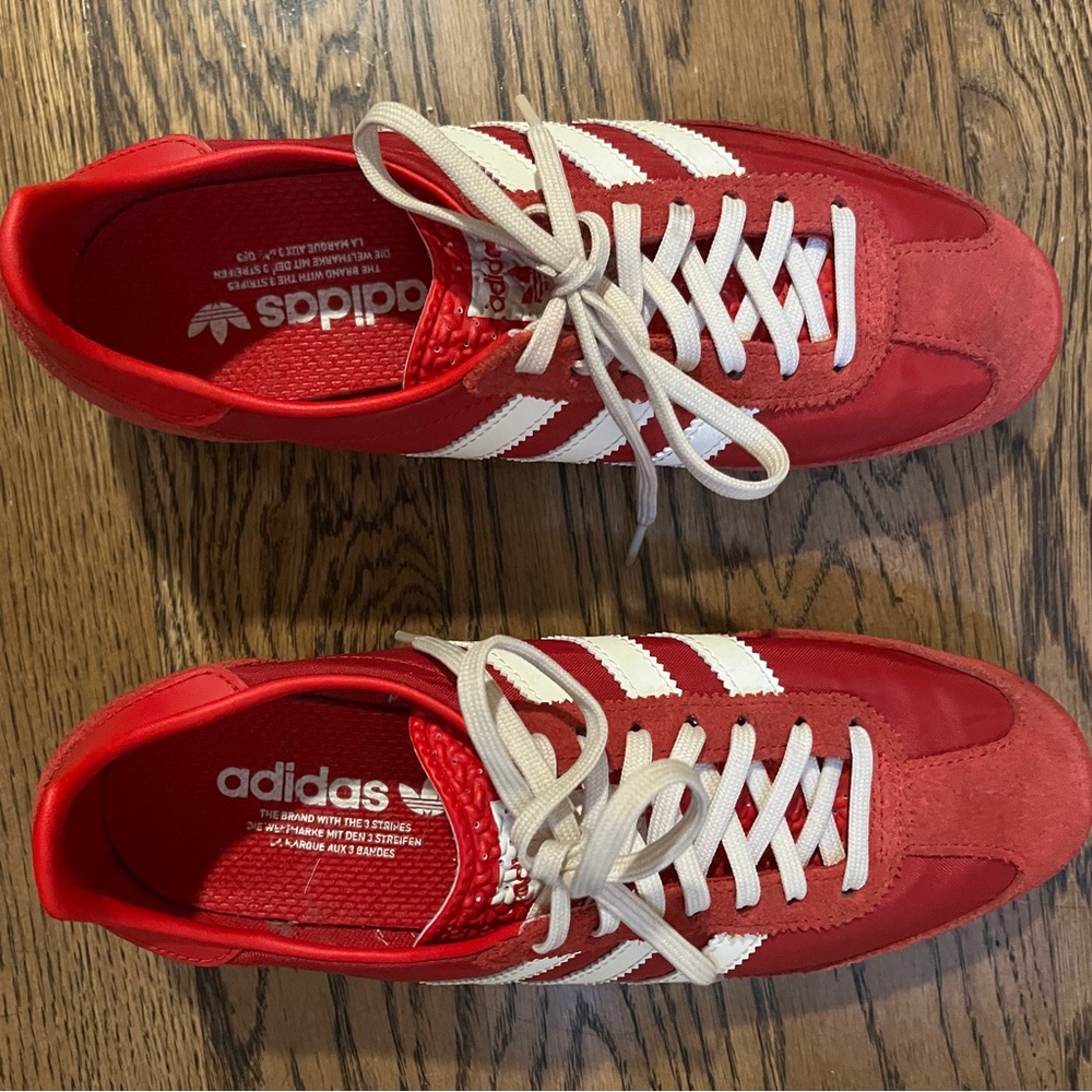 Adidas SL 72 in Scarlett and cream white women’s 7.5
